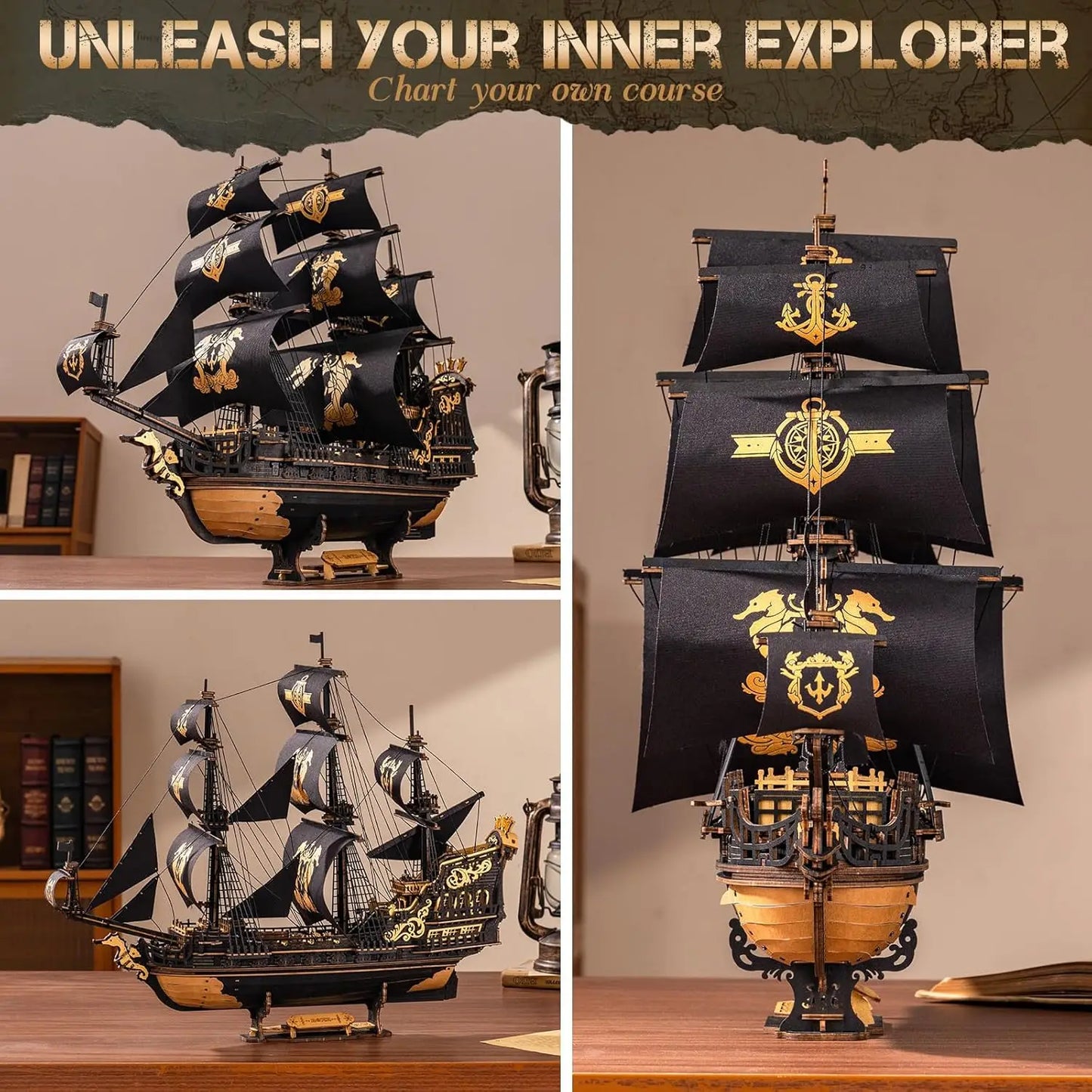 Seahouse Barque 3D Puzzle Kit™
