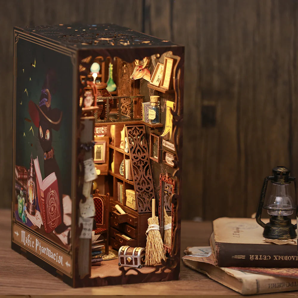 Magic Pharmacist Book Nook DIY Book Nook Kits The Alchemist Book Nook –  Rajbharti Crafts